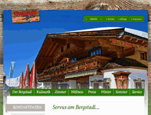 Tablet Screenshot of bergstadl.at